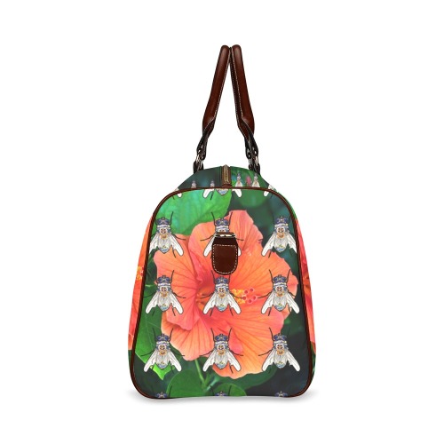 Hibiscus Collectable Fly Waterproof Travel Bag/Large (Model 1639)