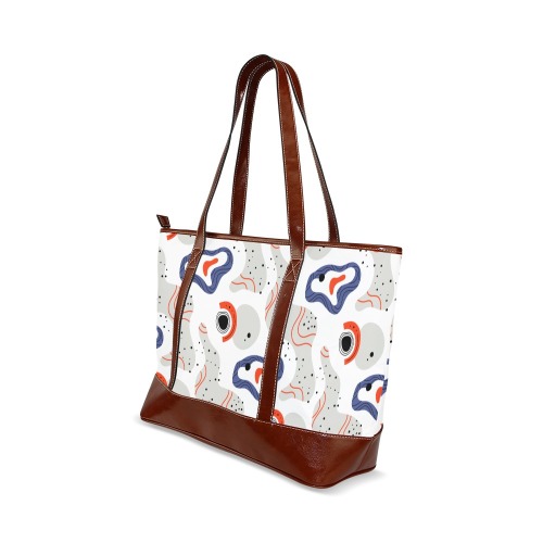 Elegant Abstract Mid Century Pattern Tote Handbag (Model 1642)
