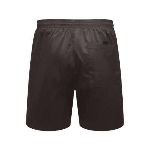 color licorice Men's Mid-Length Beach Shorts (Model L51)