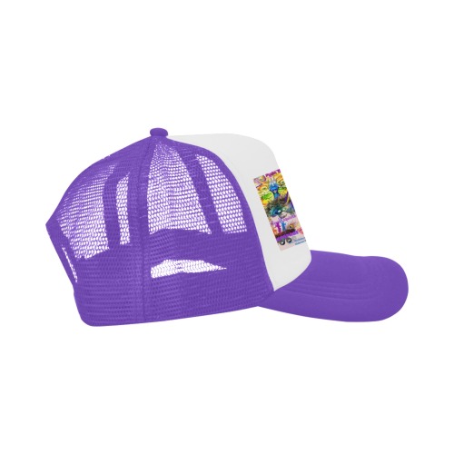 Multi Glitter Drip Purple Events Baseball hat(7) Trucker Hat