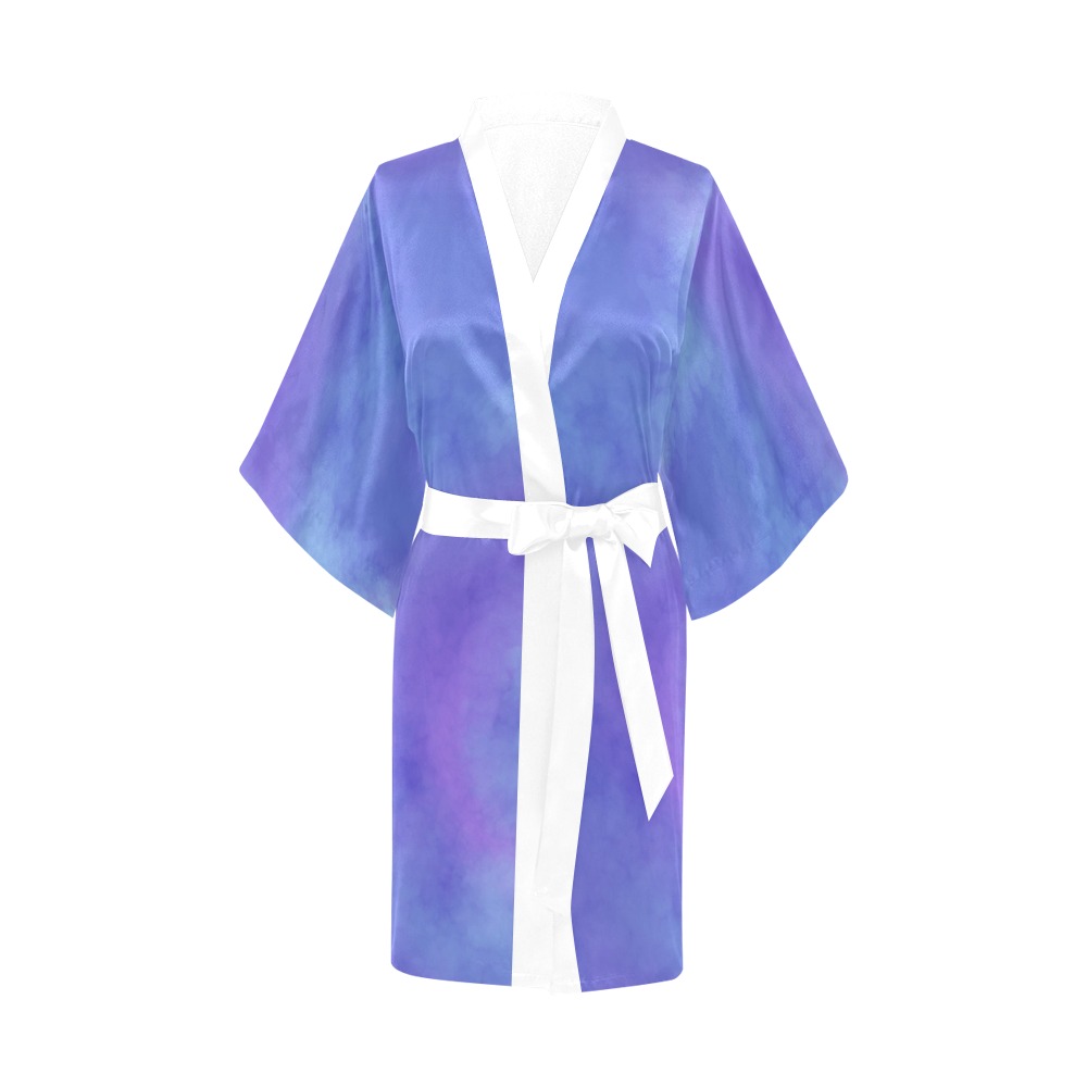 Misty Clouds Blue Kimono Robe