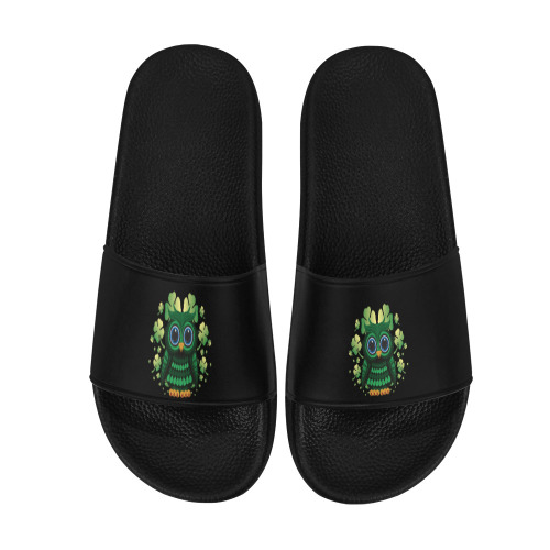 Saint Patrick's Owl Men's Slide Sandals (Model 057)