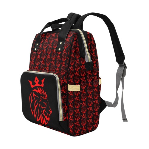 Freeman Empire Diaper Bag (Red & Black) Multi-Function Diaper Backpack/Diaper Bag (Model 1688)