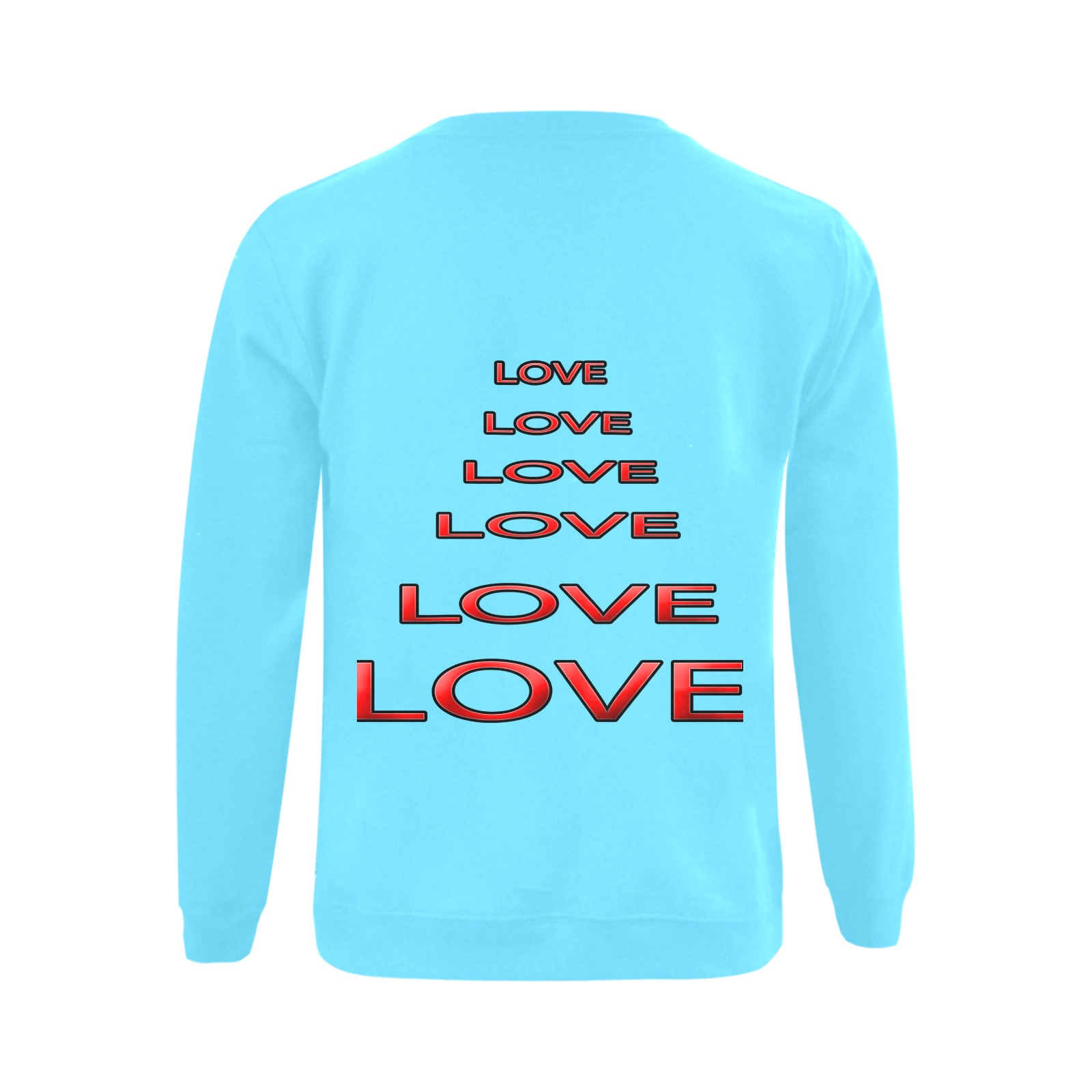 LOVE b Gildan Crewneck Sweatshirt(NEW) (Model H01)