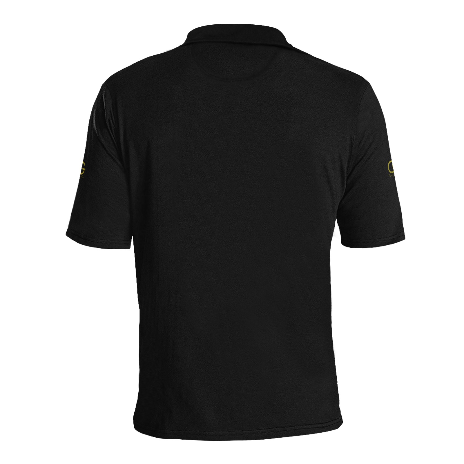 Black OSG Collar Shirt Men's All Over Print Polo Shirt (Model T55)