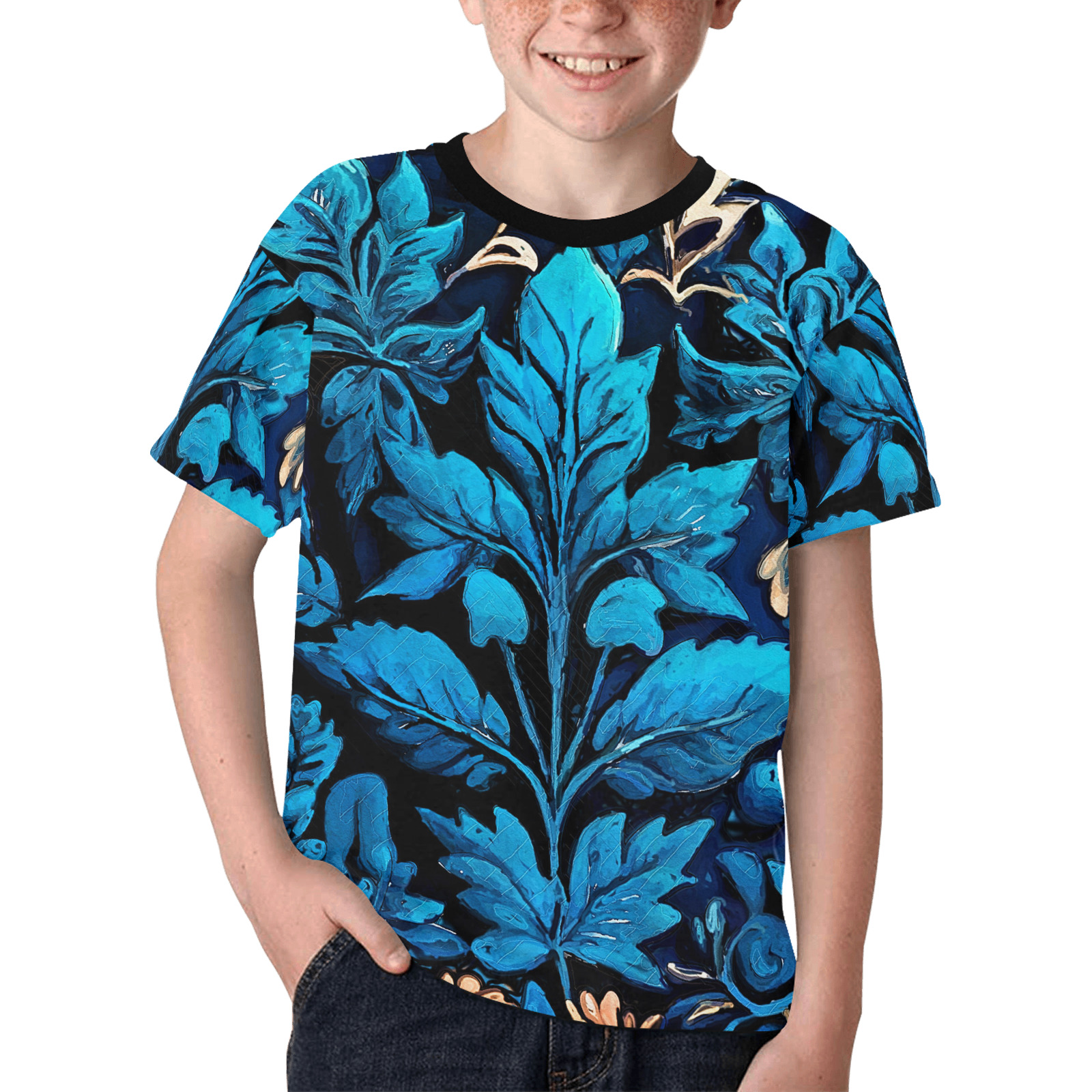 flowers botanic art (9) all over print tshirt Kids' All Over Print T-shirt (Model T65)