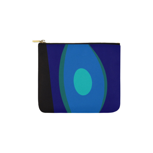Dimensional Blue Abstract 915 Carry-All Pouch 6''x5''