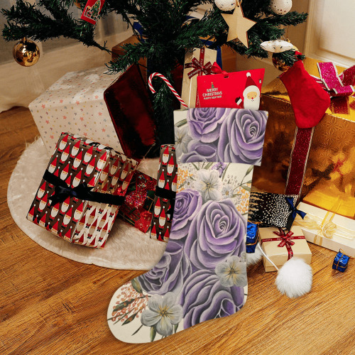 Purple Beauty Christmas Stocking