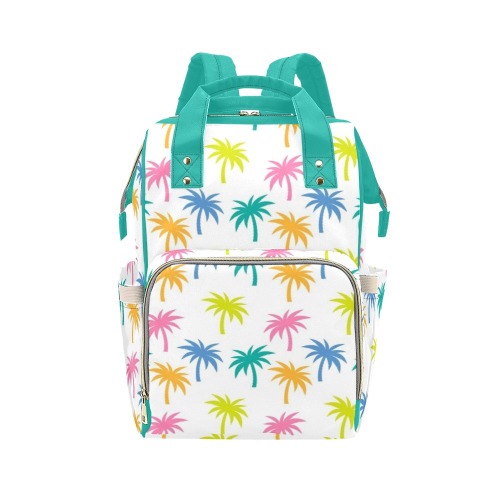Adorable Little Tropical Palm Trees Multi-Function Diaper Backpack/Diaper Bag (Model 1688)