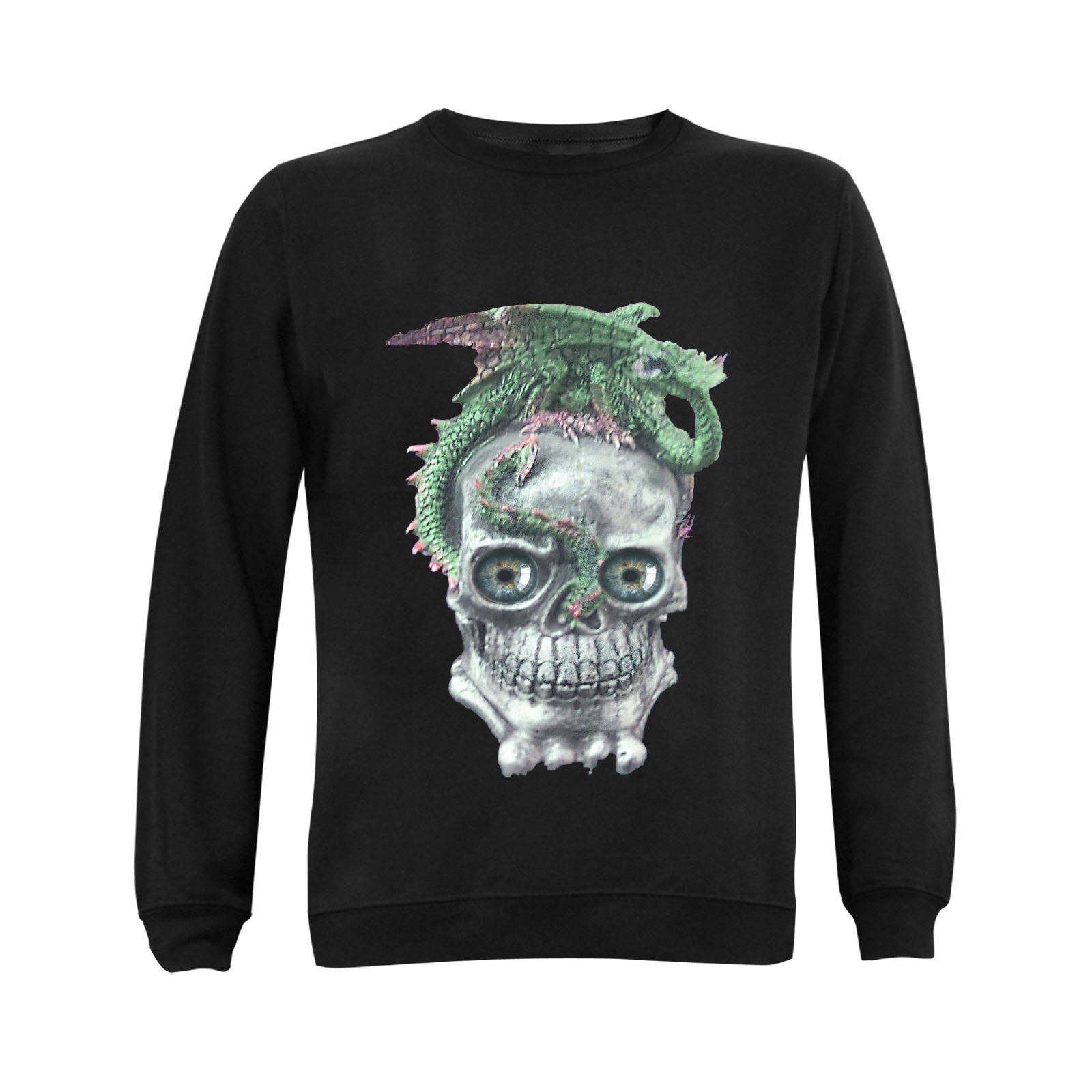 skull 1 Gildan Crewneck Sweatshirt(NEW) (Model H01)