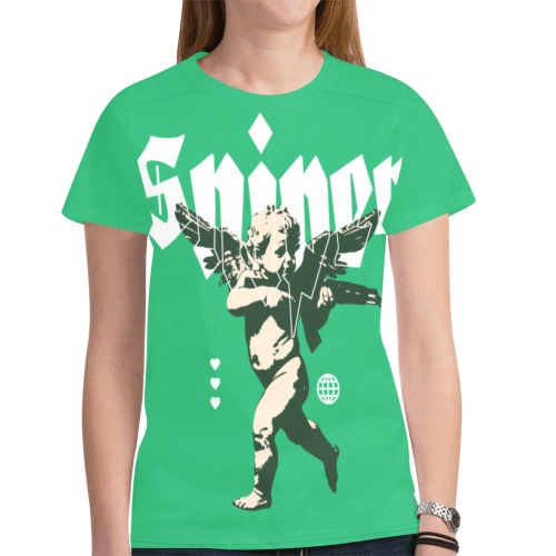 Sniper Tee New All Over Print T-shirt for Women (Model T45)