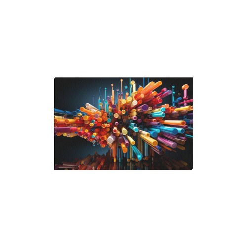 Radiant Synthesis Frame Canvas Print 18"x12"