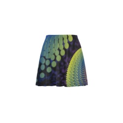 Ô Neon Vortex Mini Skating Skirt (Model D36)