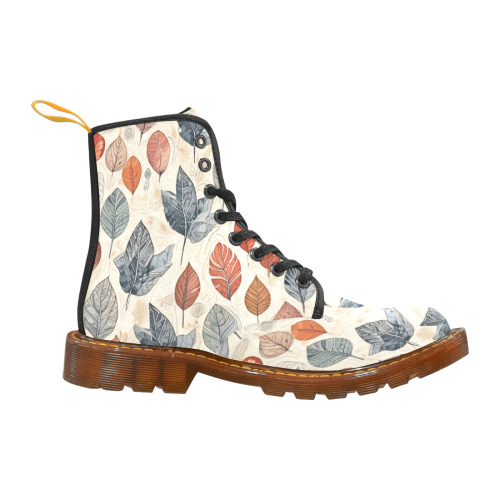 Leaves Custom Canvas Boots For Women Model 1203H