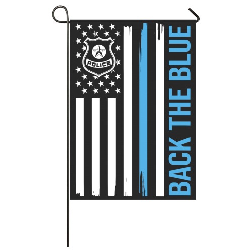 Back The Blue Garden Flag 28''x40'' （Without Flagpole）
