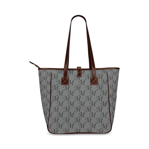 Mud-di Signature Gray Classic Tote Bag (Model 1644)