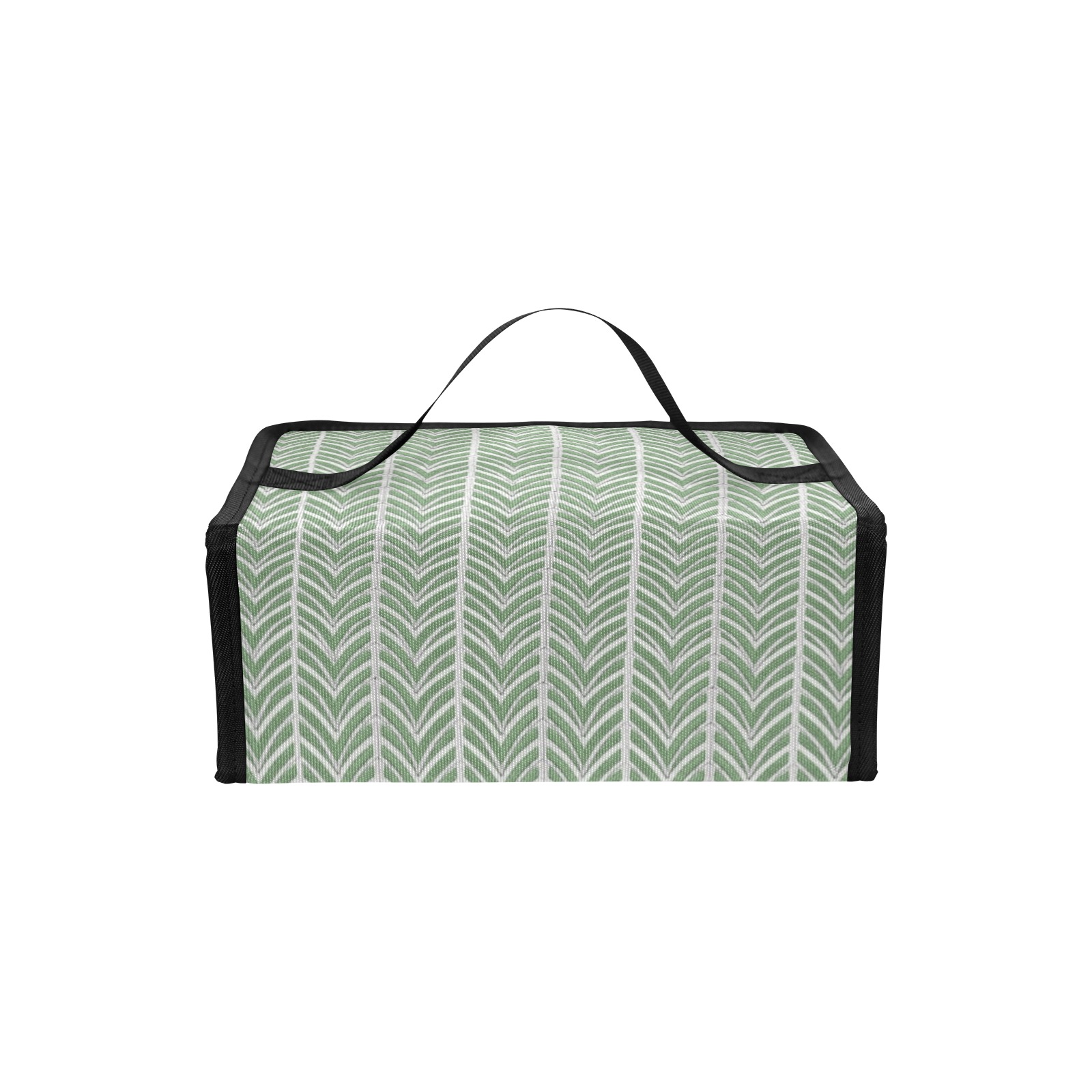 chevrons verts Portable Lunch Bag (Model 1727)