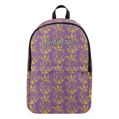 Freeman Empire Bookbag (Purple) Fabric Backpack for Adult (Model 1659)