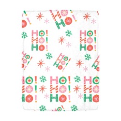Ho Ho Ho Pastel Blanket Ultra-Soft Micro Fleece Blanket 43''x56''