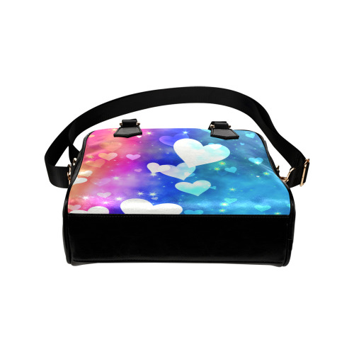 Dreamy Love Heart Sky Background Shoulder Handbag (Model 1634)