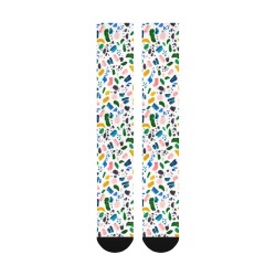 Abstract terrazzo color Over-The-Calf Socks