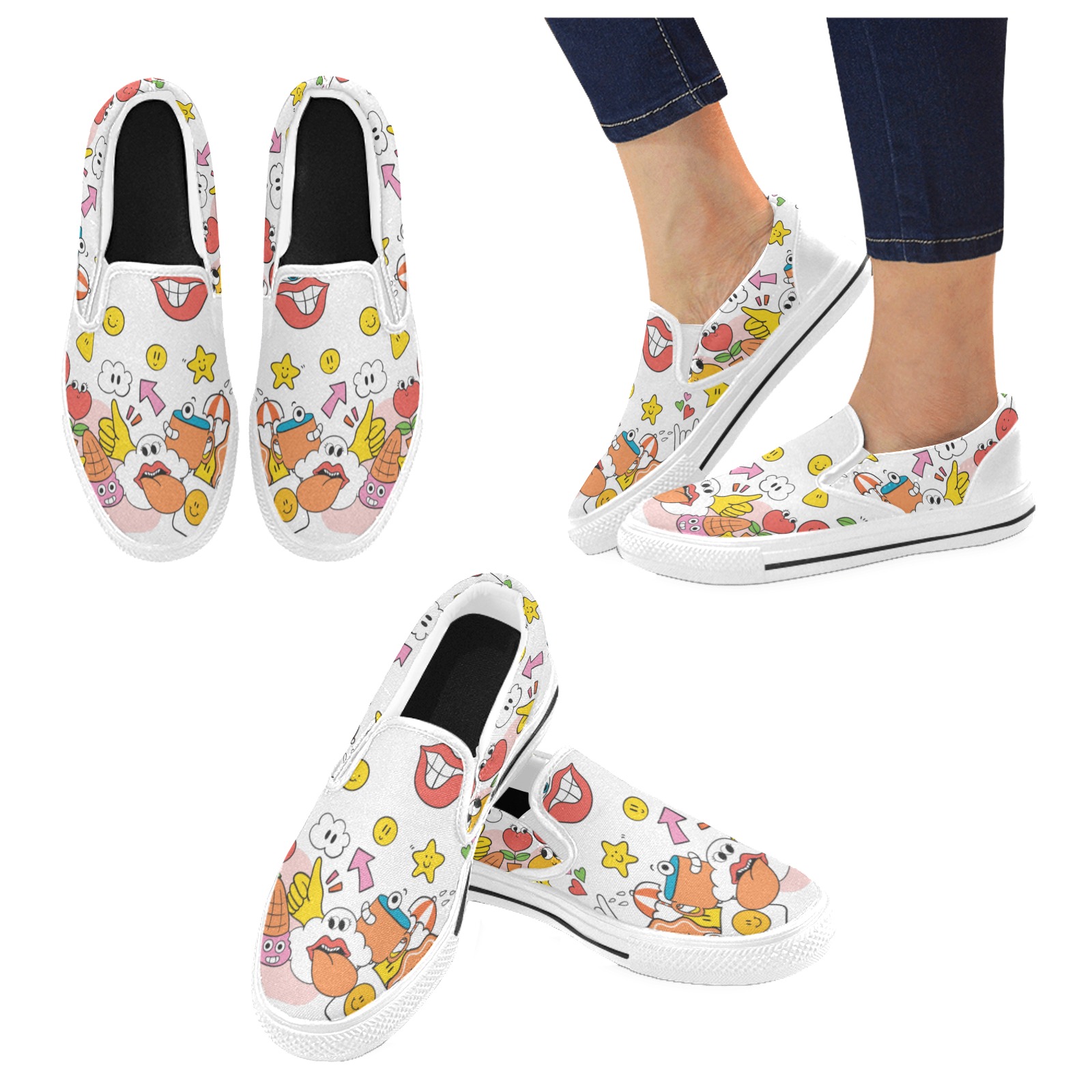 Funnyplayful Slip-on Canvas Shoes for Kid (Model 019)