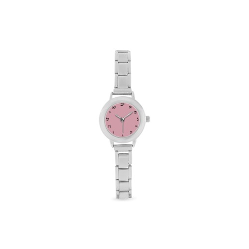 cadran hebreu transparent Women's Italian Charm Watch(Model 107)