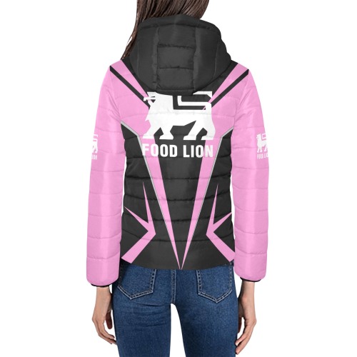 pink ADFUSA-XX Women's Padded Hooded Jacket (Model H46)