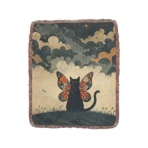 Whimsical Winged Cat