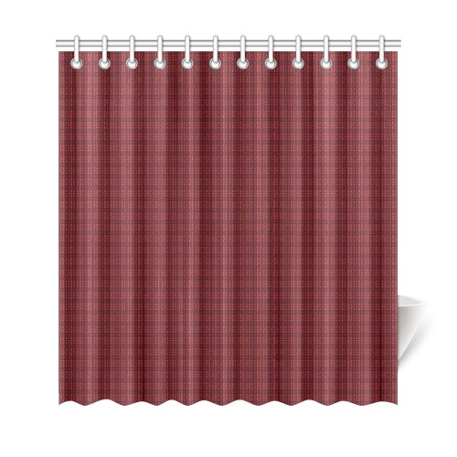 burgundy repeating pattern Shower Curtain 69"x72"
