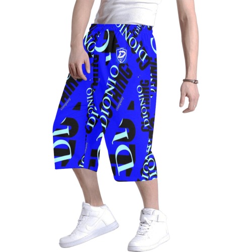 DIONIO Clothing - Baggy Shorts ( Company blue logo) Men's All Over Print Baggy Shorts (Model L37)