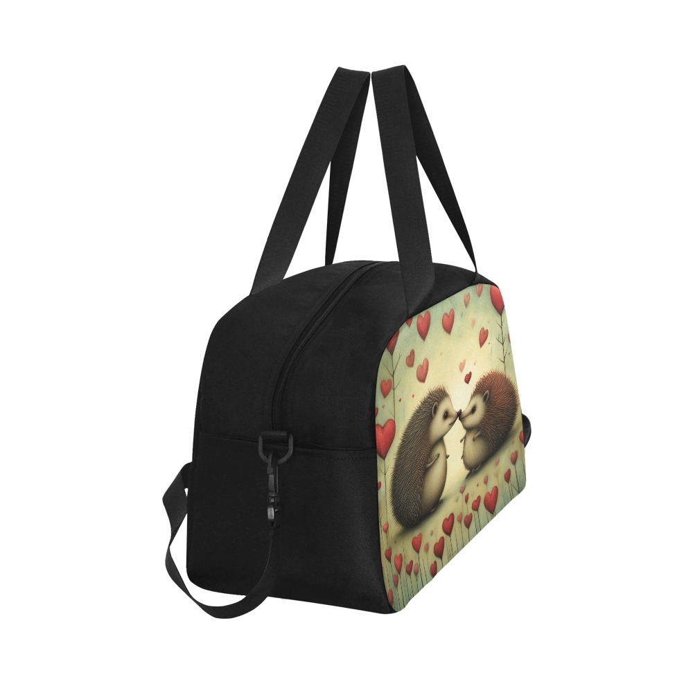 Hedgehog Love 1 Fitness Handbag (Model 1671)