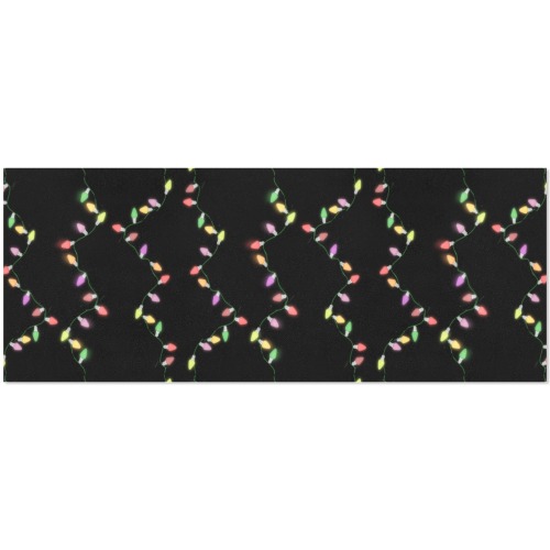 Festive Christmas Lights on Black