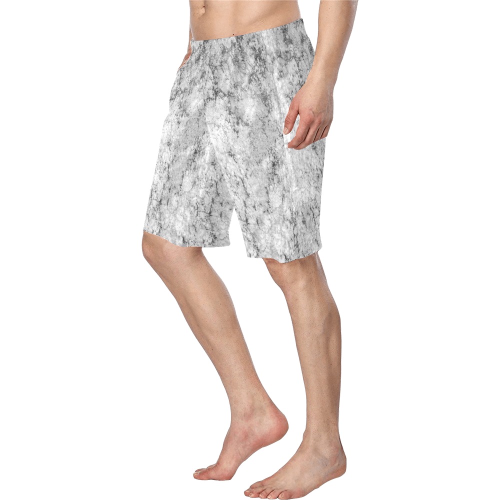 Textured gray Men's Swim Trunk (Model L21)