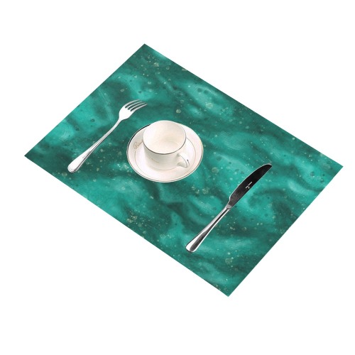 teal abstract Placemat 14’’ x 19’’ (Set of 6)