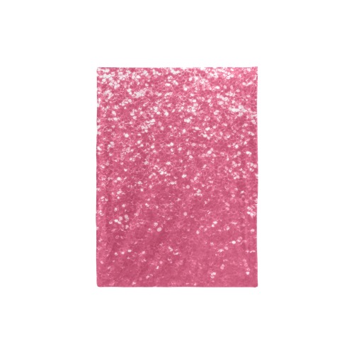 Magenta light pink red faux sparkles glitter Baby Blanket 30"x40"
