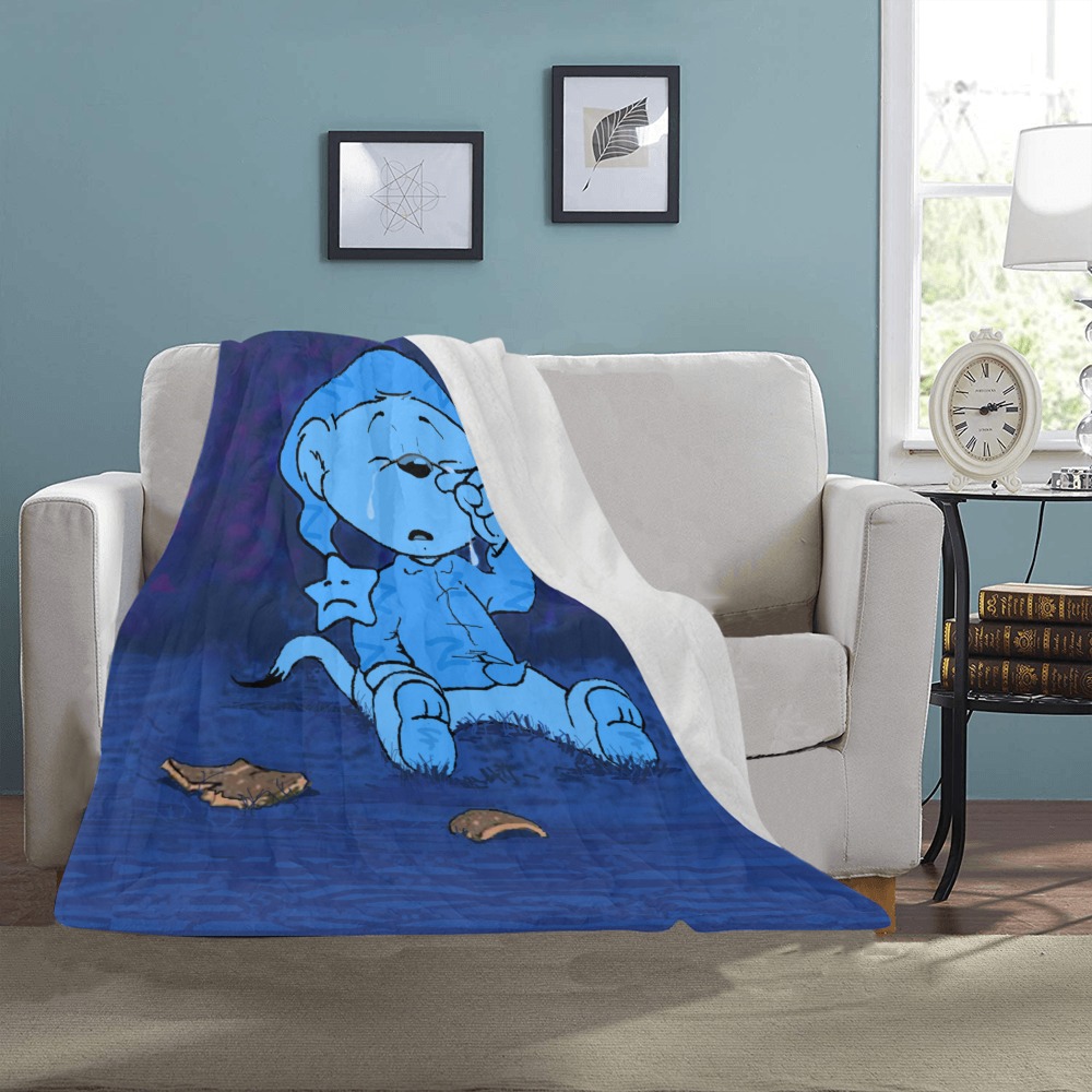 Ferald Feeling Blue Ultra-Soft Micro Fleece Blanket 40"x50"