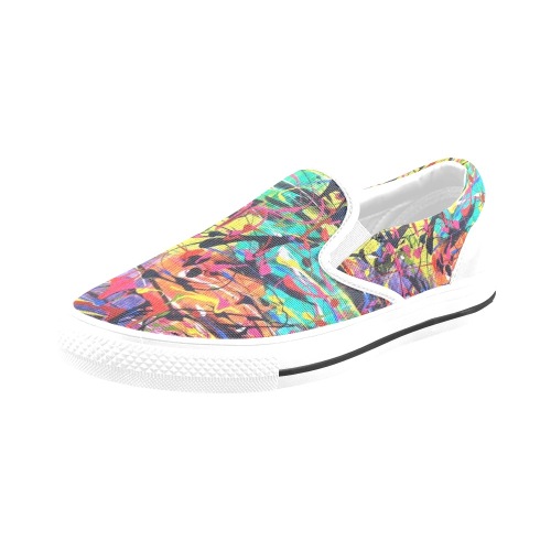 Chaos Women's Slip-on Canvas Shoes (Model 019)
