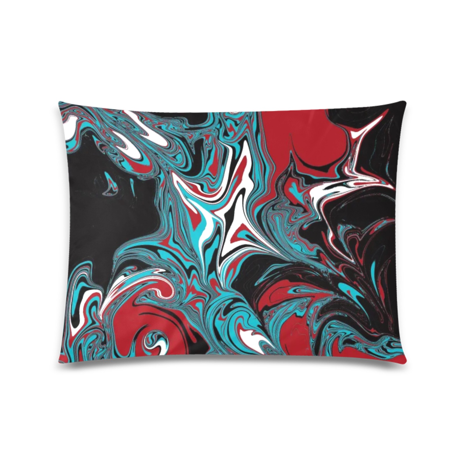 Dark Wave of Colors Custom Zippered Pillow Case 20"x26"(Twin Sides)