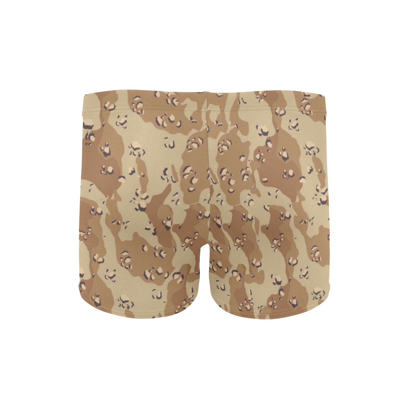 Vintage Desert Brown Camouflage Men's Swimming Trunks (Model L60)