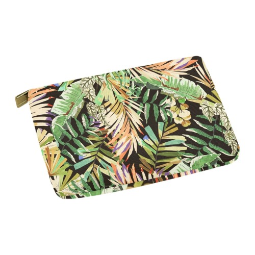 Wild greenish tropical jungle Carry-All Pouch 12.5''x8.5''