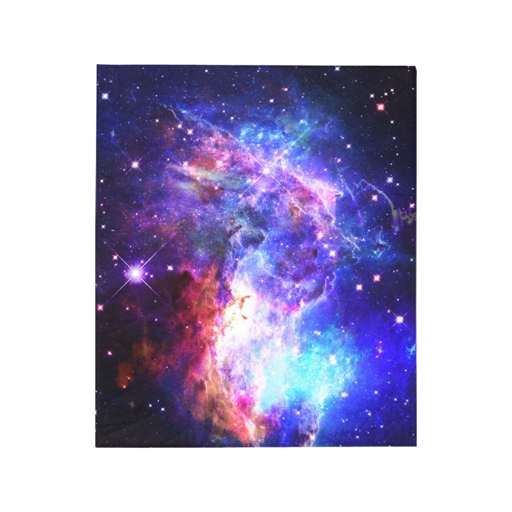 Mystical fantasy deep galaxy space - Interstellar cosmic dust Quilt 50"x60"
