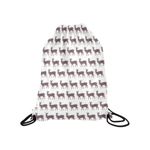 Doe Deers Medium Drawstring Bag Model 1604 (Twin Sides) 13.8"(W) * 18.1"(H)