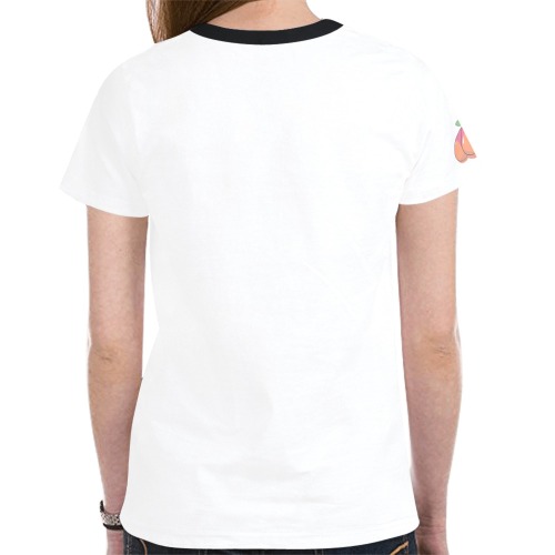 White T-Shirt (Womens) New All Over Print T-shirt for Women (Model T45)