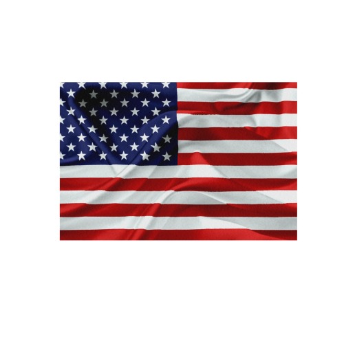 America Flag Banner Patriot Stars Stripes Freedom Frame Canvas Print 48"x32"