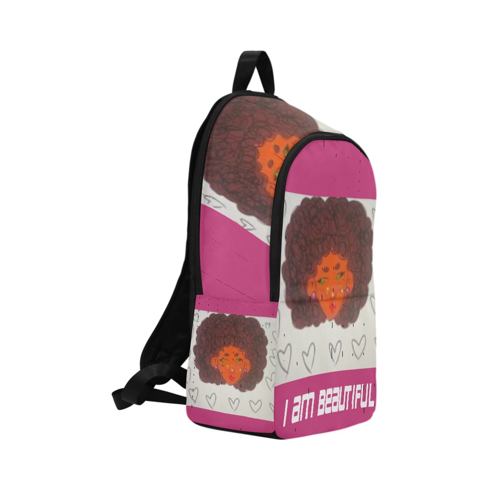 I am Beautiful backpack Fabric Backpack for Adult (Model 1659)