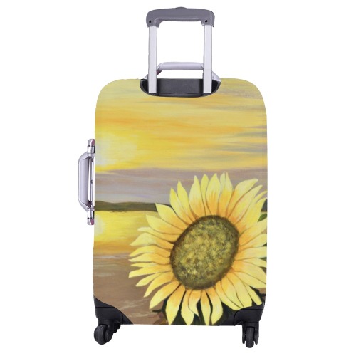 Sunflower Beach Luggage Cover/Large 26"-28"