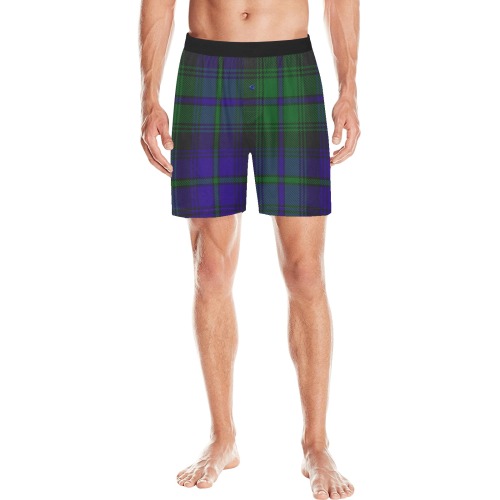 5TH. ROYAL SCOTS OF CANADA TARTAN Men's Mid-Length Pajama Shorts (Model L46)