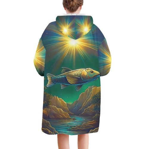 Celestial Swim Blanket Hoodie for Women (Model H67)