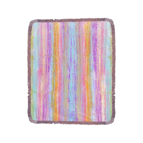 confetti 4 Ultra-Soft Fringe Blanket 50"x60" (Mixed Pink)